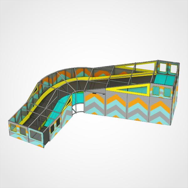 Toboggan de terrain de jeu commercial pour neige sèche pour enfants et adultes