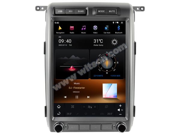 12.1 Screen Tesla Vertical Android Screen For Ford F150 P415 Raptor 2008-2014 Car Multimedia Stereo GPS Carplay Player