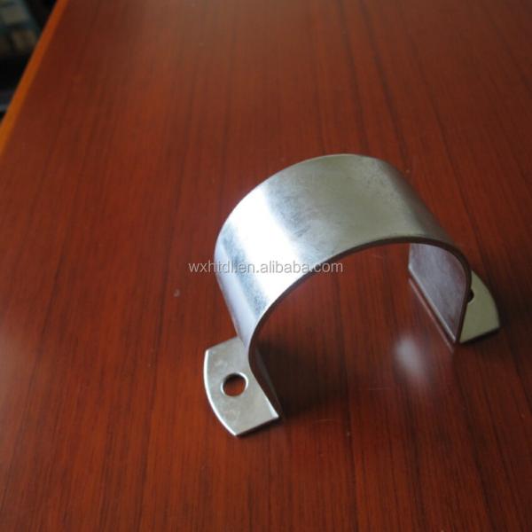 Stainless Steel U Strap Omega Pipe Clamp 4 Inch 2 Inch Pipe Saddle Clamp