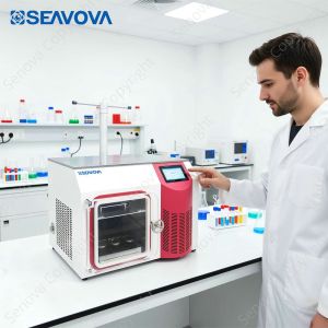 -88C Pilot Freeze Dryer 3Kg Top Press Programmable Lab Scale Lyophilizer