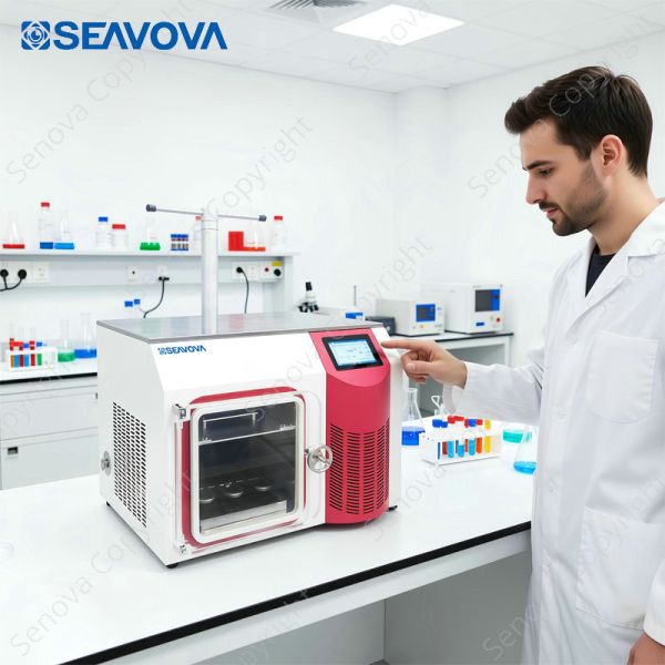 -88C Pilot Freeze Dryer 3Kg Top Press Programmable Lab Scale Lyophilizer