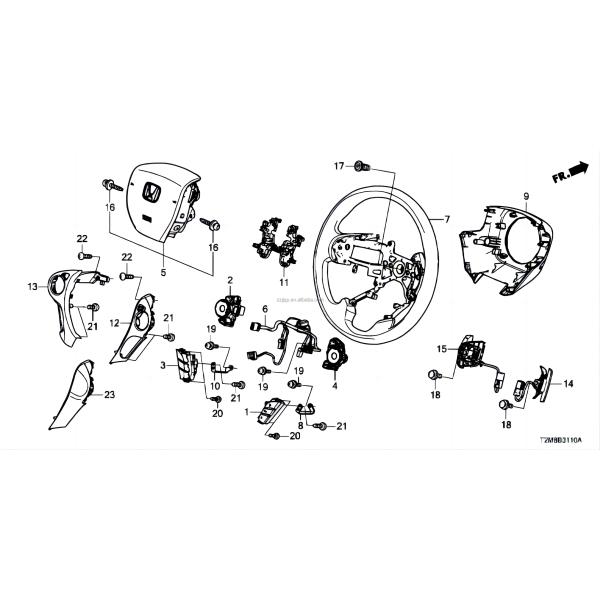 Full Range of Car Aftermarket Accessories for Honda Accord13-17 OEM NO 77810-T2J-H70ZA