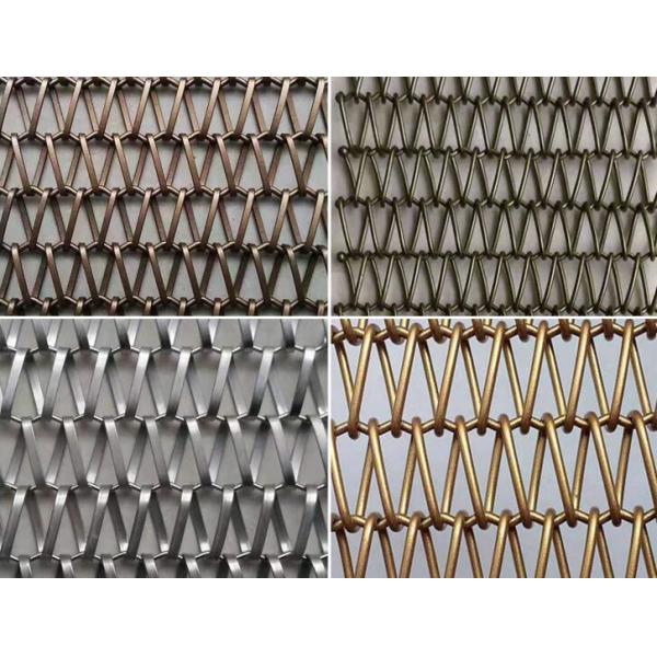 Fireplace Screen 20mm Chain Link Curtain Aluminum Stainless Steel Spiral Metal Mesh