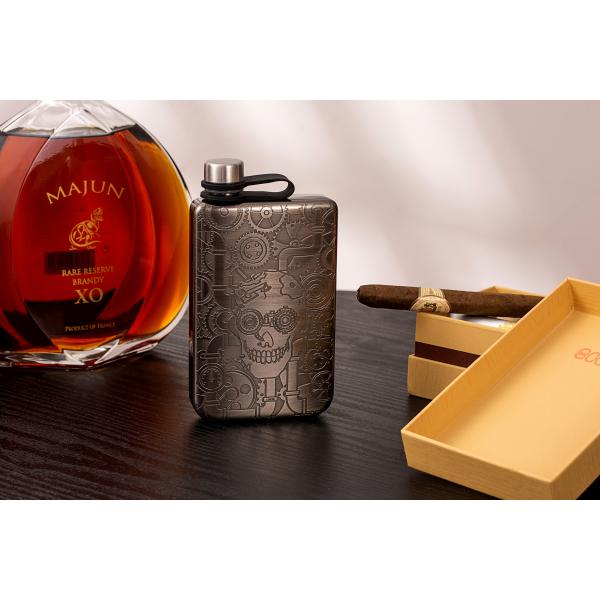 7 Oz Stainless Steel Leak-proof Thin Flask For Wedding Party  Groomsman Bridesmaid Gift