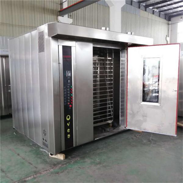 Rotary 64 Trays Diesel 42KW Hot Air Commercial Baking Oven Stainless 304