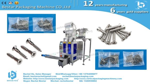 How to pack expansion screw set in paper film sachet packaging