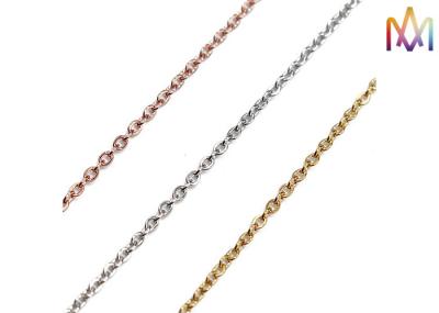 joia Rolo Cable Bulk Jewelry Chain da espessura DIY de 1.7mm 2mm