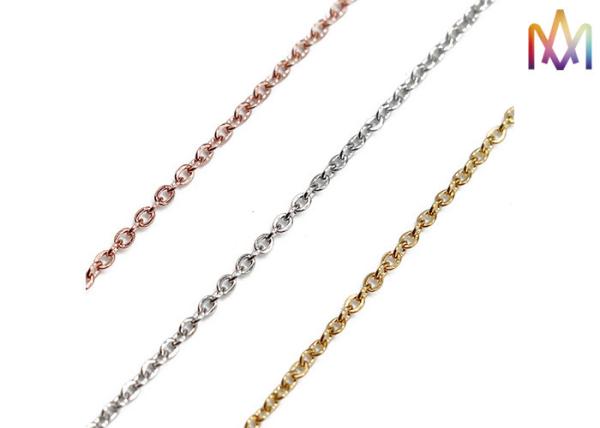 joia Rolo Cable Bulk Jewelry Chain da espessura DIY de 1.7mm 2mm