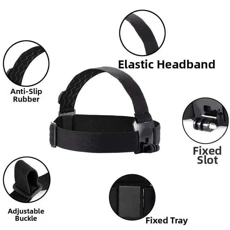 Sports Camera Chest Strap, Phone FPV Shooting Head Mount, Electric Motorcycle Riding Bracket