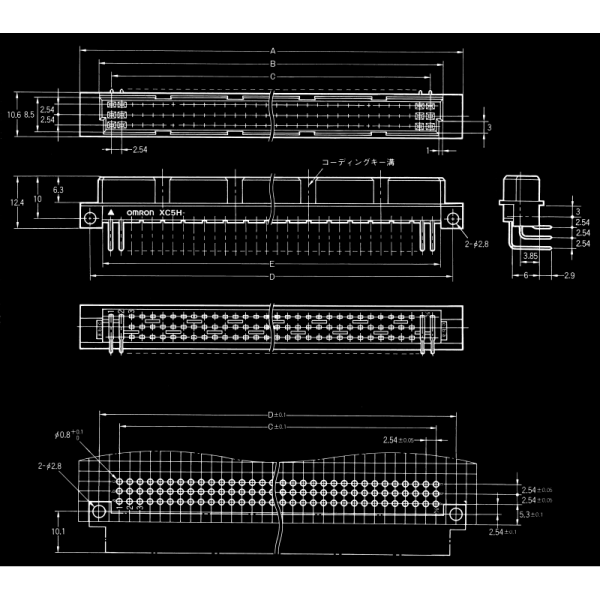 OMRON XC5A 6422 1A Twin Contact Connectors with UL CSA Certification and Industrial Grade Materials