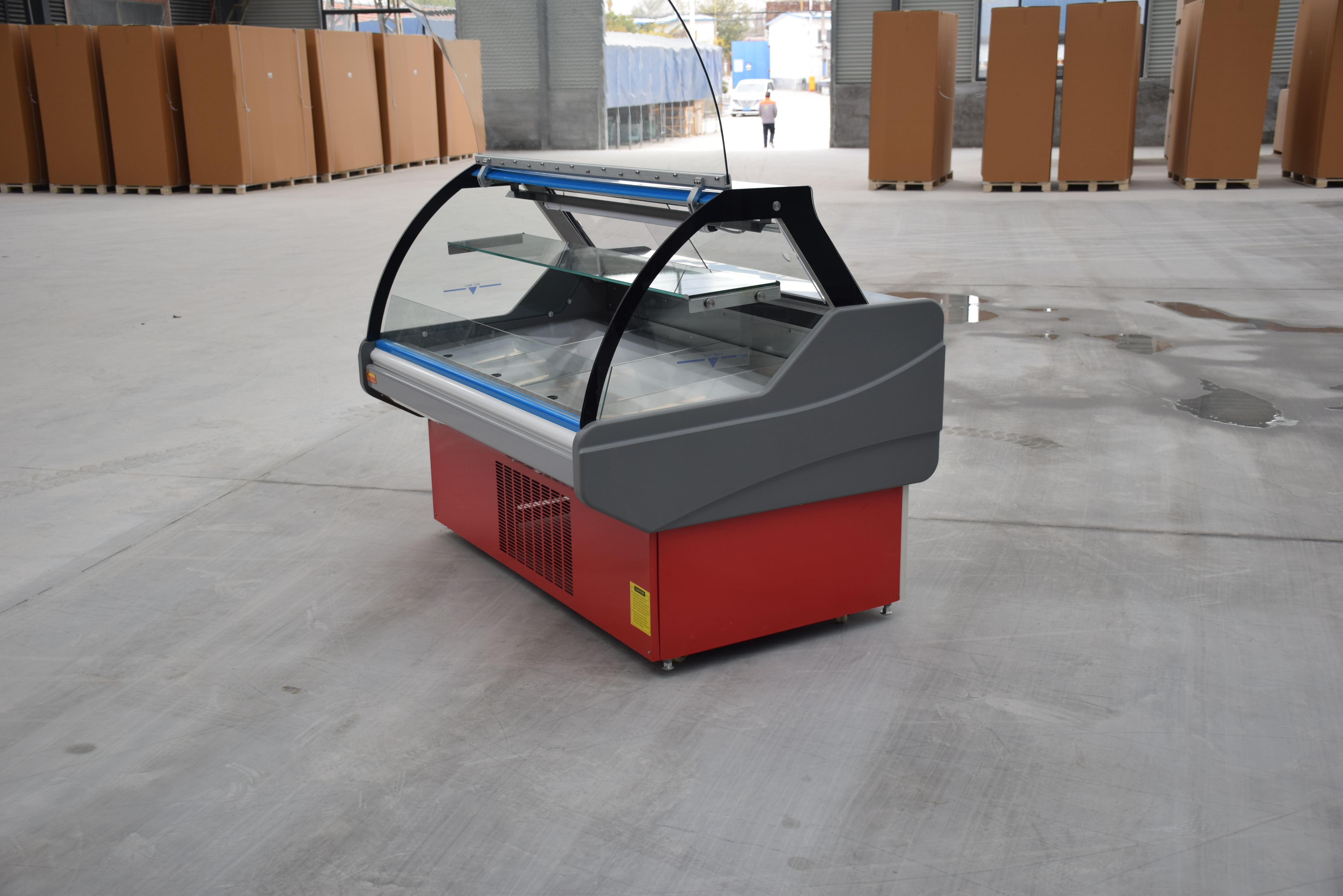 Refrigerated подача над счетчиком дисплея для еды гастронома
