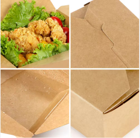 2——6 Compartment Kraft Paper Food Box for Take Away