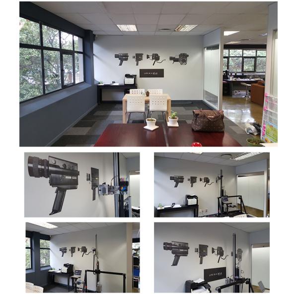 Внешняя вертикаль оформления настенной росписи 3Д направляет для того чтобы огородить принтер