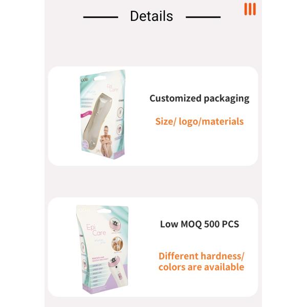 Перерабатываемые электрические бритвы Бумажная упаковочная коробка с окном Custom Printed Logo