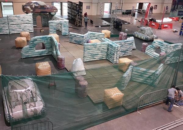 Interesting Inflatable Paintball Bunker Field, Tarpaulin PVC Inflatable Box Inflatable Oil Barrel Inflatable Box