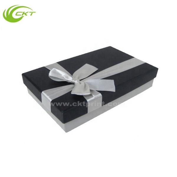 Custom Cosmetic Gift Box with Ribbon Recycled Paperboard Packaging