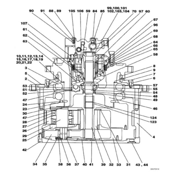 B229900005472 Travel Reduction Gearbox 60307469 SY485 SY500 SY500C SY500H Travel Gearbox Final Drive for Sany Excavator