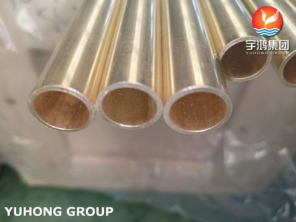 ASME B111 C44300 Brass Tube Copper Steel Seamless Tube Heat Exchanger Tube