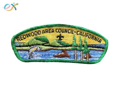 Embroidery Logo Boy Scout Patches Size Customized For Uniform Clothing