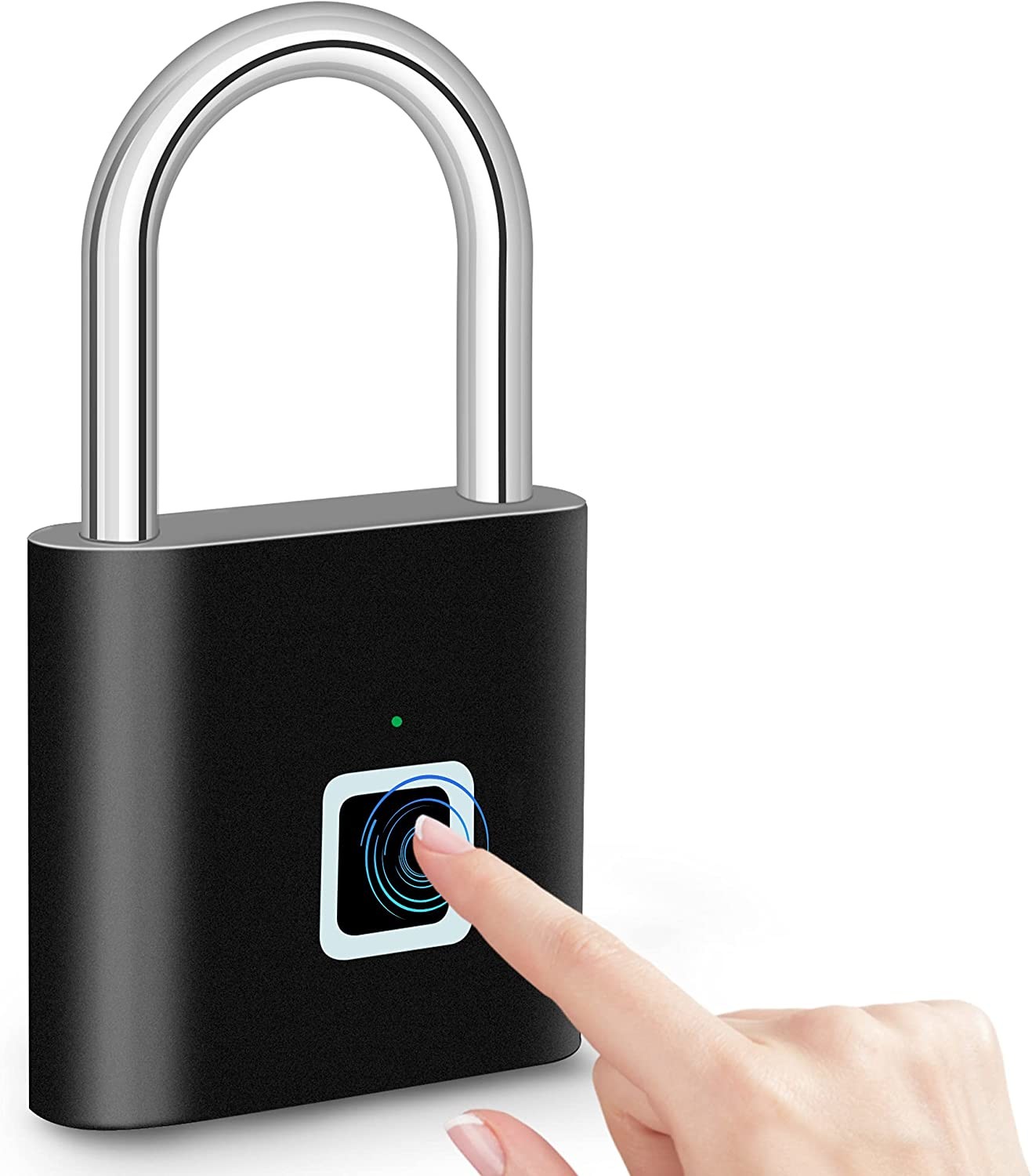 Замок отпечатка пальцев касания Padlock одного отпечатка пальцев открытый с USB поручая для спортзала, спорт, школы
