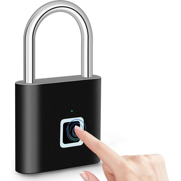 Замок отпечатка пальцев касания Padlock одного отпечатка пальцев открытый с USB