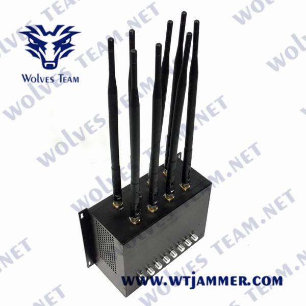 8 Bands 16W GSM CDMA GPS Desktop Signal Jammer 30m With AC Adapter