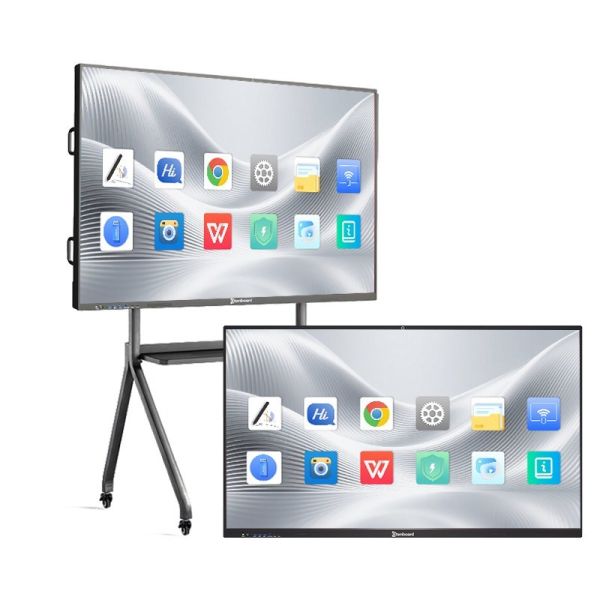 4K Resolution 50 Point Multi Touch Interactive Digital Whiteboard with Android 14.0 & Windows i5/i7 for Modern Classrooms