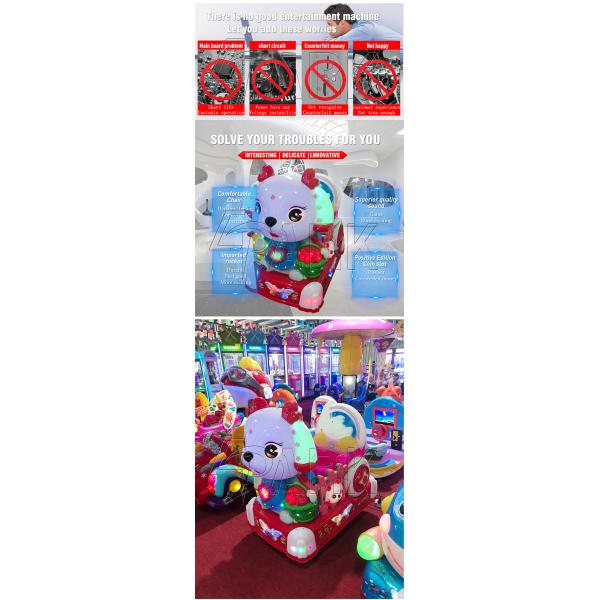 Naughty Dog Coin Operated Kiddie Rides For Auto Show / KTV / Club