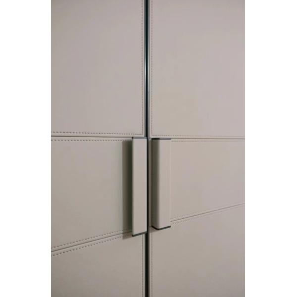 YALIG Models Leather Doors Wardrobe Door Designs with Wooden Material