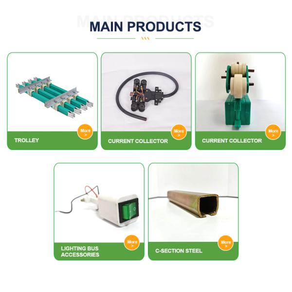 Пластиковая система вагонетки кабеля фестона для рельса c