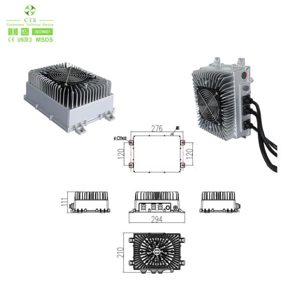 48V 72V 96V 300V 500V 700V Carregador de veículos elétricos a bordo 6.6kW 11kW com conector e cabo CAN 2.0