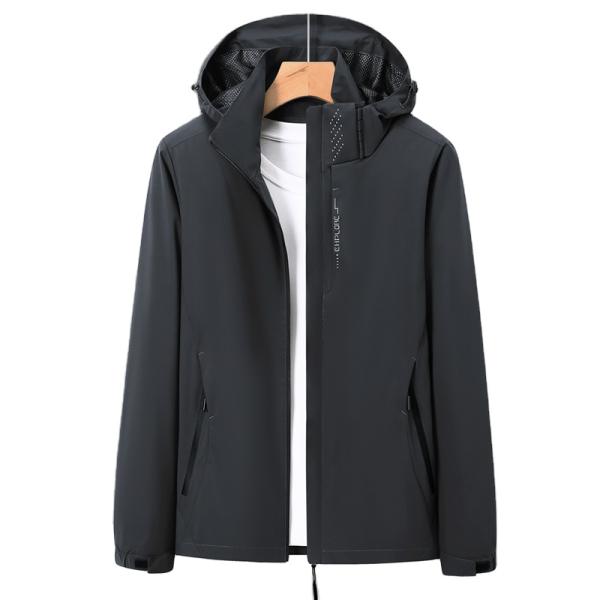 Regular Length Men's Windbreaker Jacket for Spring and Autumn XMAMLON Custom Clothing