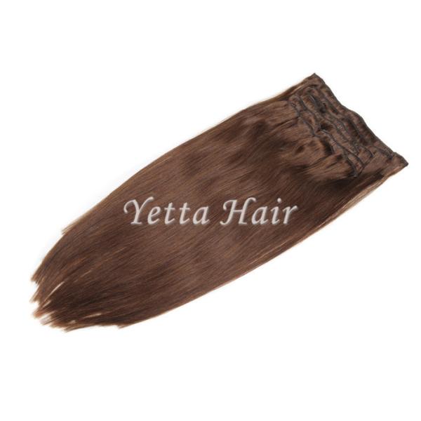 La suavidad lisa pre enlazó extensiones del pelo del tinte de la inmersión/el pelo de la Virgen de Brown oscuro