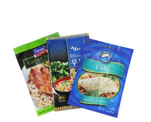 Laminated Plastic Custom Logo Gravure Printing Heal Sealed Frozen Samosas Food Packaging Bag