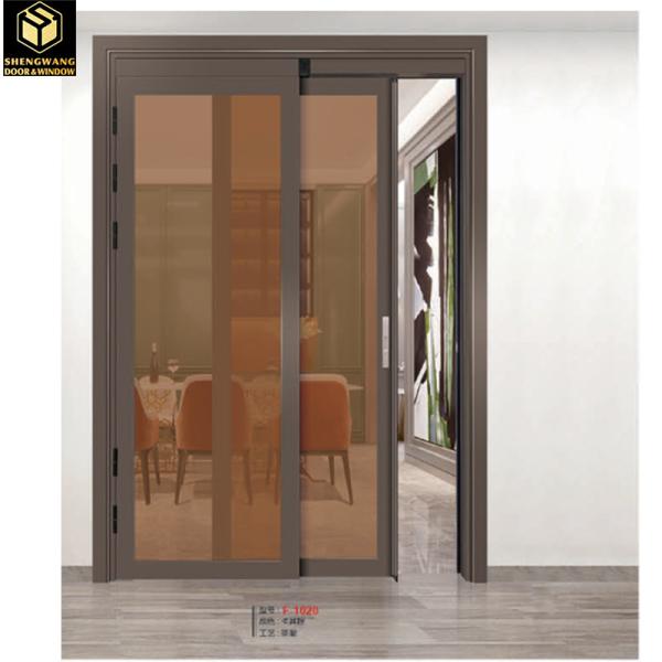 Soundproof Hinged Aluminum Sliding Glass Door Indoor Aluminum Double Doors