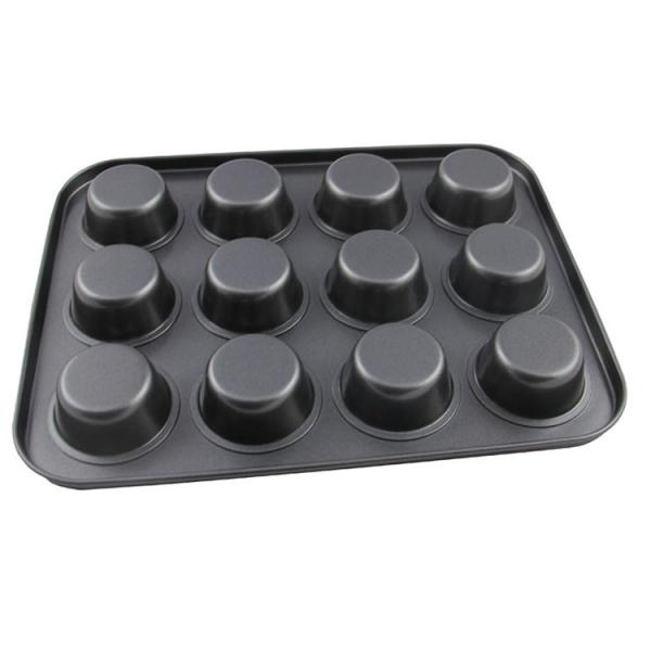 Carbon Steel Non stick bakeware 12 cups muffin pan cake mould cupcake