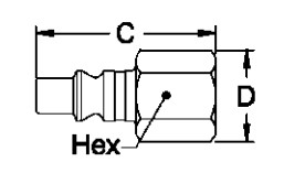 Pneumatic ISO9001 150psi Brass Quick Release Coupling