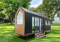 Casas modernas con remolque Casa pequeña Casa móvil Casa lista para el envío con ruedas