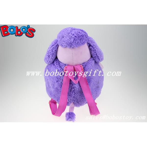 Factory Direct Sale Purple Plush Sheep Backpack With Big Mouth