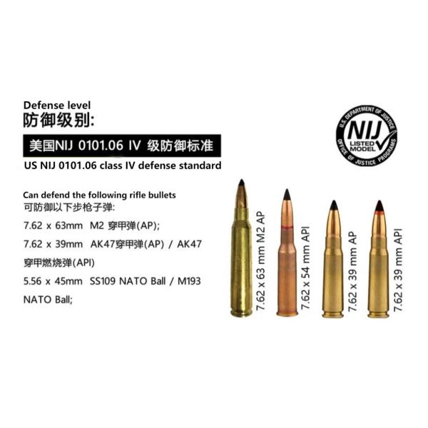 SIC UHMWPE Lightweight Ballistic Plates Personal Safety With Single Curved Surface