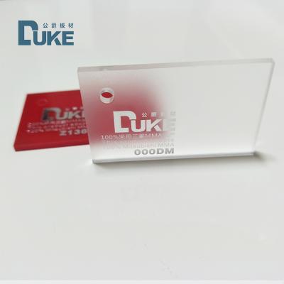 DUKE Folha de plástico acrílico congelado transparente de 3 mm e 6 mm 1220*2400 mm