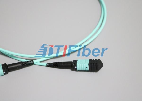Cabo de remendo fêmea da fibra ótica de MPO/MTP para o cabo de fibra ótica da fita de 8 núcleos