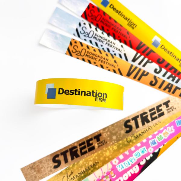 Eye-Catching Glitter Holographic Party Wristbands with Personalized Logo