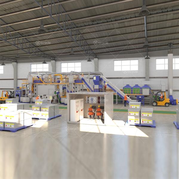 200 кг/ч-1000 кг/ч Литиево-ионные батареи дробилка для переработки использованных литий-ионных батарей