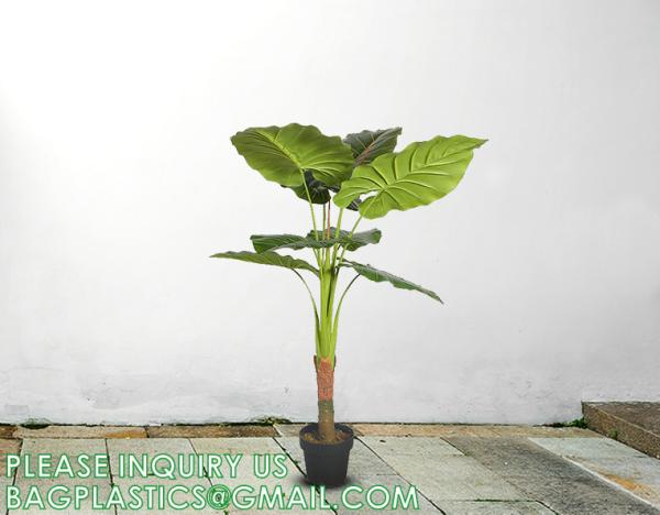 Artificial Plants 15 Inch Artificial Dripping Guanyin Tree Faux Plants Décor Indoor Outdoor,Fake Plastic Plants