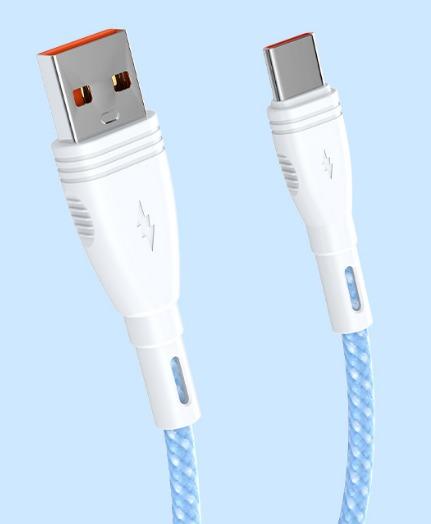 120W USB-C to USB-C Braided Cable 1m/2m/25cm Fast Charging Cord with PVC & Woven Nylon for Rapid Power Delivery