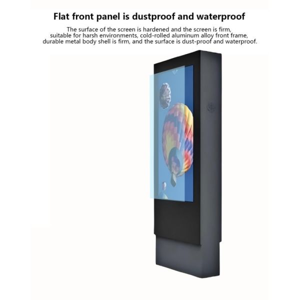 65 inch business grey high-definition vertical outdoor lcd advertising player