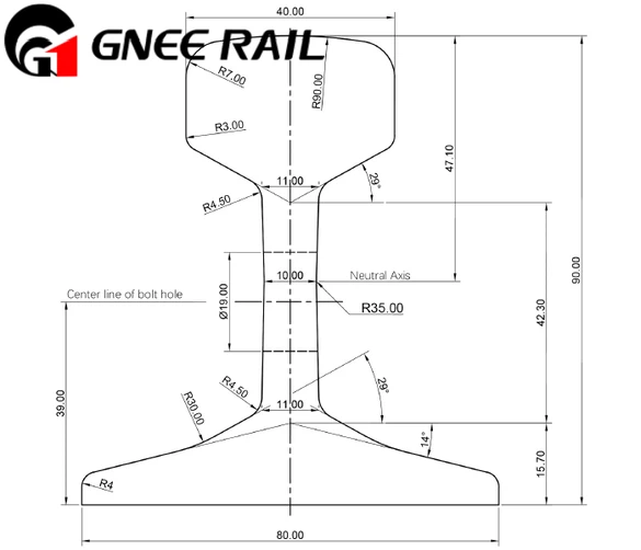 18KG Light Steel Superior Railway Product For Urban Rail Transit