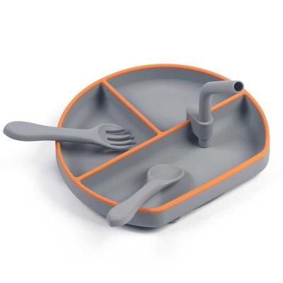 BPA Free Non Toxic Silicone Childrens Plates Heat Resistant And Safe For Kids