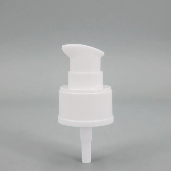 Plastic PP AS Full Cap Treatment Cream Pump With Customized Tube 24/410 28/410